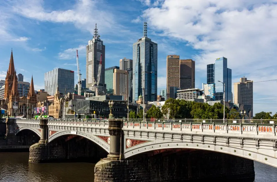 A view of Melbourne