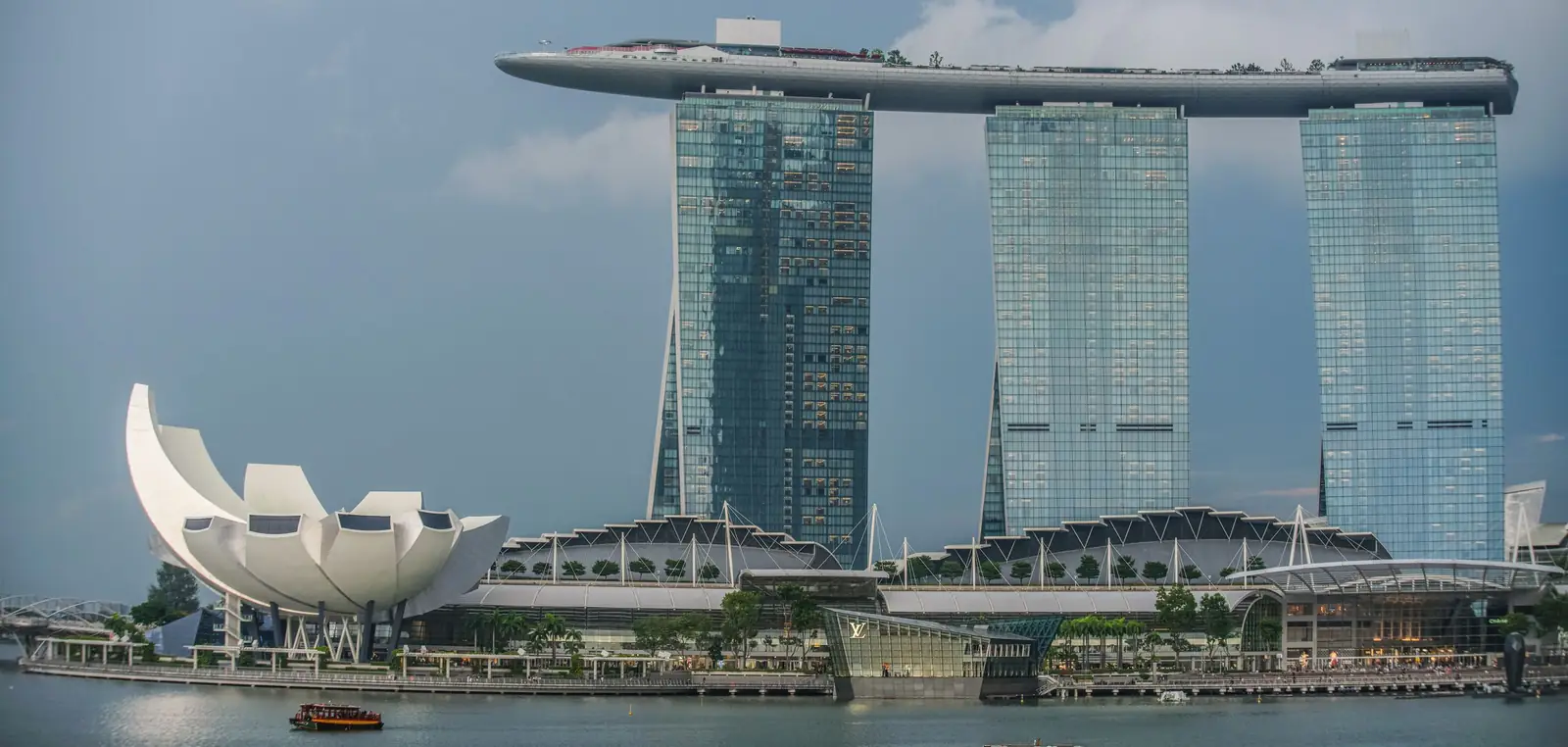 Marina Bay Sands and the ArtScience Museum in Singapore